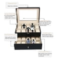 thumbnail image 3 of Zimtown 20 PU Leather Slots Watch Box Organizer Jewelry Storage Case with Glass, 3 of 7