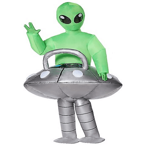Kids Light Up Alien UFO Inflatable Costume