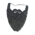 thumbnail image 3 of Yuyangstore Barba Falsa para Adultos Barba Larga Peluda Maquillaje Barba de Papá Noel Negro, 3 of 8