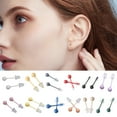 thumbnail image 2 of Giaone Round Flexible Bioplast Ear Nose Studs Sturdy Bioceramic Bioceramics Nickel Piercing Retainers Portable Designs, 2 of 18