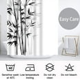 thumbnail image 6 of Black Bamboo Plant Shower Curtain Set for Bathroom,White Modern Minimalism Art Shower Curtains,Aesthetic Shower Curtain with 12 Hooks 72x72in,Waterproof Fabric, 6 of 6