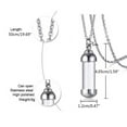 thumbnail image 4 of Urn Necklace for Ashes Hourglass Glass Cremation Jewelry Openable Container, 4 of 6