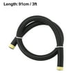 thumbnail image 5 of Unique Bargains 3ft 12AN Fuel Hose AN12 Universal Car Braided Nylon Stainless Steel CPE Oil Fuel Gas Line Hose Black, 5 of 6