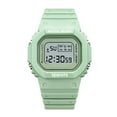 thumbnail image 2 of Reloj electrónico cuadrado pequeño de color verde matcha para estudiantes, hombres y mujeres, 2 of 6