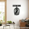 thumbnail image 2 of Craftnamesign Personalized Bird In Aviary Metal Art, Custom Bird In Aviary, 2 of 5