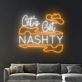 thumbnail image 5 of Handmadetneonsign Let's Get Nashty Guitar Led Sign, Cowboy Hat Guitar Neon Sign, Guitar Led Light, 5 of 5