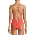 thumbnail image 4 of YMI Women’s Smocked One-Piece Swimsuit With Ring Detail, 4 of 5