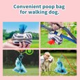 thumbnail image 5 of Pet waste bags, 1.5 mil, eco-friendly and biodegradable, thickened and durable, blue, 8 rolls, 1.5 mil thick + hands-free clip., 5 of 5
