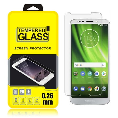 [1-Pack] Motorola Moto G6 Play / G6 Forge Screen Protector, Njjex 9H Hardness Scratch Resistant Anti-Fingerprint Tempered Glass Screen Protector For Motorola Moto G6 Play 2018 （5.7 inch）