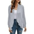 thumbnail image 2 of iHPH7 Cardigans pour Femmes Chandail de Voyage Léger Chandails d'Automne pour Femmes Cardigans Doux pour Femmes Mode Automne Cardigans Légers pour Femmes Cardigans Légers pour Femmes Gris TG, 2 of 7