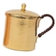 thumbnail image 1 of Vaso de vidrio de cobre para agua potable, taza, vaso, hogar, cocina, camping, artículos para beber, latón Latón 350ml, 1 of 7