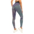 thumbnail image 4 of FANNYC High Waist Yoga Pants Tights Tie-Dye Elastic Activewear Butt Lifter Soft Four-Way Stretch Leggings Tummy Control Sweatpants For Pilates, Gym, Dancing, Running, Cycling, 4 of 6