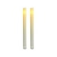 Inglow CGT13109WH2 9 Po Bougie Conique Sans Flamme Blanc - – image 1 sur 1