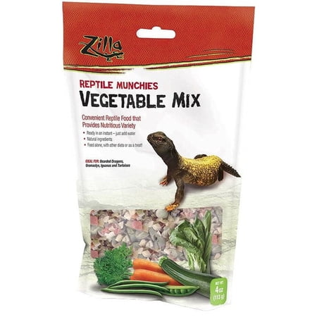 Zilla Reptile Munchies - Vegetable Mix [Reptile, Foods Dry] 4 oz