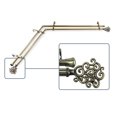 thumbnail image 2 of Fabritio 13/16 inch Double Corner Window Curtain Rod 48-84" - Antique Brass, 2 of 3