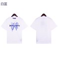 thumbnail image 1 of Camiseta de manga corta con estampado de letras de la marca Palm American, camiseta con estampado de grafiti limitada de Angels cityBlanco Azul, 1 of 5