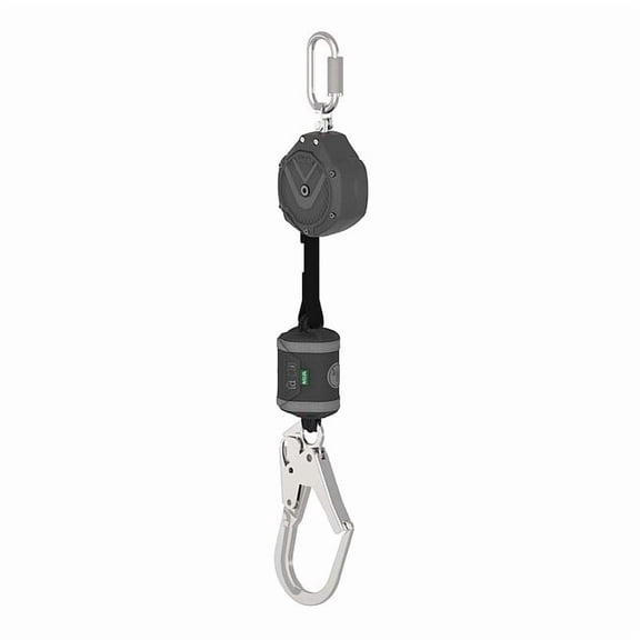 V-SHOCK Personal Fall Limiter Self-Retracting Lifeline, 6 ft. Length, Carabiner, Steel, 1 Leg(s)