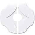 thumbnail image 1 of Ekena Millwork CMP22PL2-05000 22 in. OD x 5 in. ID Carré Percival Architectural Grade Médaillon de Plafond Contemporain PVC - 2 Pièces, 1 of 1