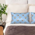 thumbnail image 4 of Bingfone Cute French Bulldog Print Satin Pillowcase for Hair - Standard Size with Zipper Silky & Soft Pillow Covers,20x30 inches, 4 of 8