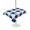White Navy Blue, variant on Outdoor Table Cloth with Umbrella Hole and Zipper, Navy Blue Plaid Waterproof Rectangle Tablecloth 52"x70", Spring Farmhouse Buffalo Checkered Washable Table Cover for Outside Party Patio Picnic