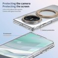 thumbnail image 4 of For Huawei Mate X5 Case Magnetic Kickstand Clear PC Phone Cover with HD Screen Film - Black, 4 of 5