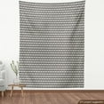 thumbnail image 4 of Abstract Sofa Upholstery Fabric by the Yard, Monochromatic Grunge Simplistic Pattern with Zigzag Motif with Lines, Decorative Fabric for DIY and Home Accents, Ivory and Charcoal Grey by Ambesonne, 4 of 5