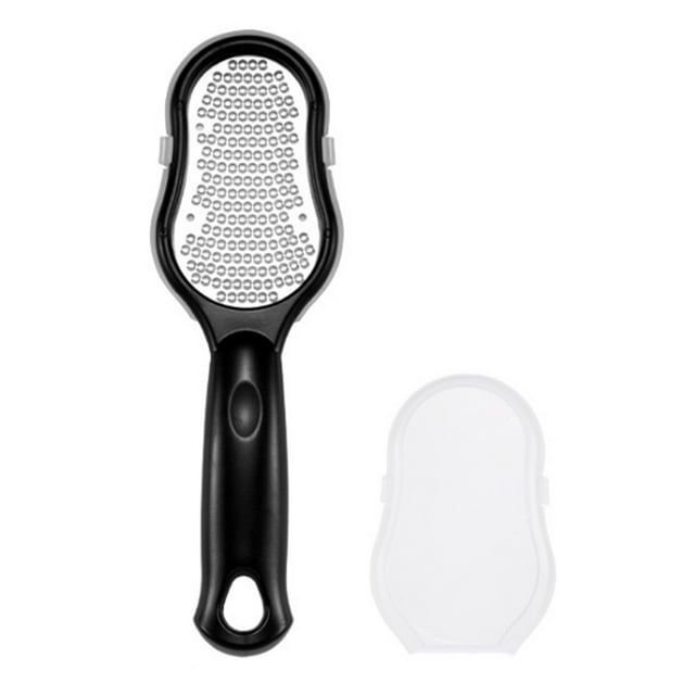 Yeacher Foot File for Callus Trimming & Dead Skin Removal Stainless Steel Surface Pedicure Feet Rasp with Cover Case