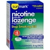 Sunmark Nicotine Polocrilex Mint Lozenge, 4 mg, 72 Count