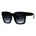 thumbnail image 3 of SUPER Oversized Square Sunglasses Womens Modern Hipster Shades Black, Smoke, 3 of 5