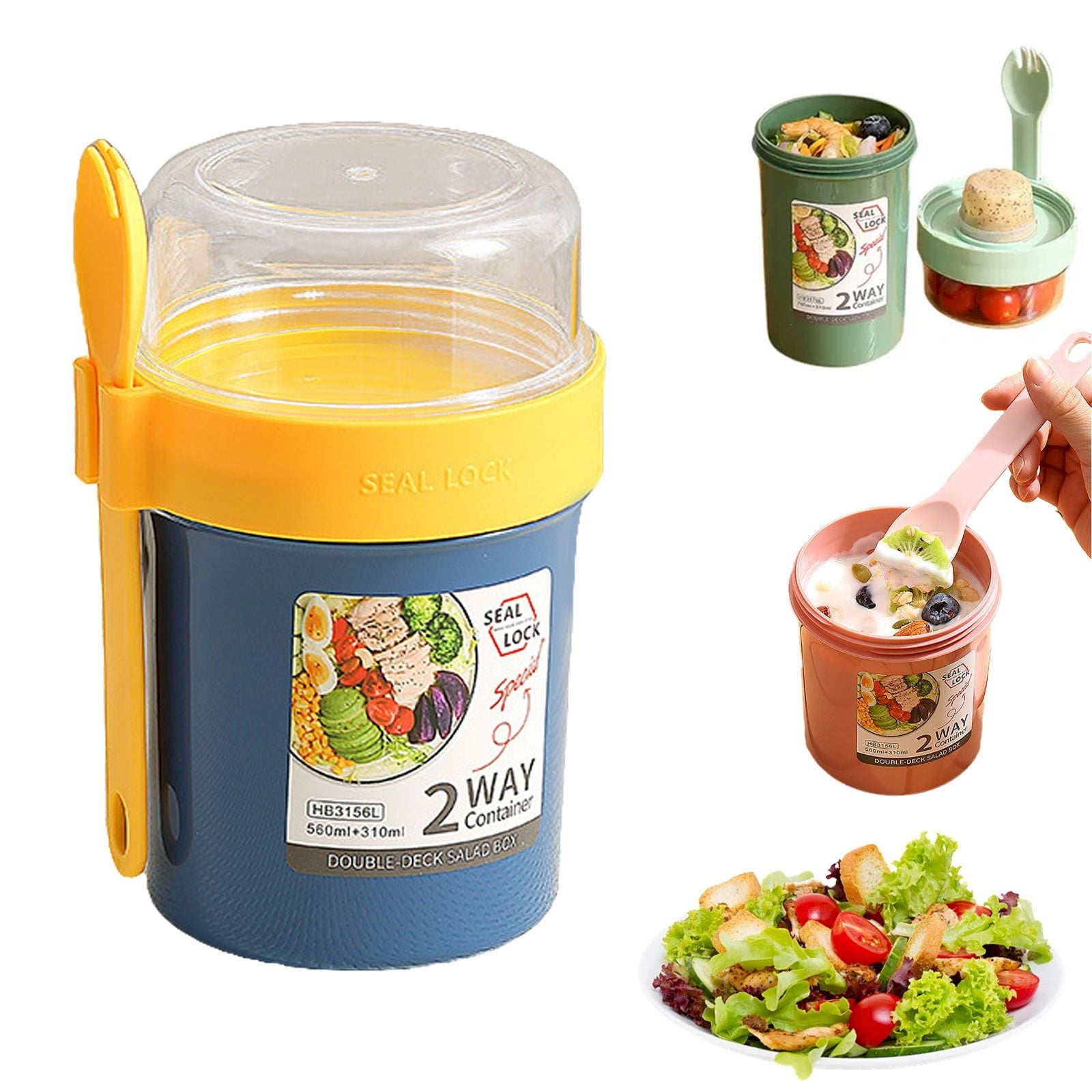 Lot De 4 Récipients à Avoine De Nuit Avec Couvercles Et