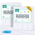 thumbnail image 1 of Protector de colchón para cuna mini Biloban, impermeable, 2 unidades, 97 x 61 cm, 1 of 7
