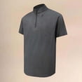 thumbnail image 2 of Workout Shirts for Men Summer Lightweight Breathable Short Sleeve Neck Quarter Zip Athletic Gym Shirts Mens Tees, 2 of 8
