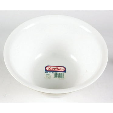 Sterilite White Plastic round Bowl 12-3/4 in. D 1 pk 6 oz