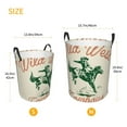 thumbnail image 3 of Goofa West Cowboys Printed Circular Hamper,Laundry Basket with Handles,Storage Baskets Foldable,Large Capacity Laundry Hamper-Medium, 3 of 6