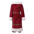 Halco Santa Suits DHFJKG Men Santa Claus Set, Red Plush Santa Suit with Coat Pants Belt ...