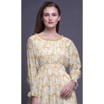 thumbnail image 5 of Bimba Tie-Dye Women Cotton Smocked Boho Renaissance Long Ruffle MaxiDress-XXX-Large, 5 of 5