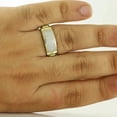 thumbnail image 4 of 1Ct Round Cut Simulated Diamond Cluster Men's Wedding Band Ring 14k Yellow Gold Plated 925 Silver, 4 of 5
