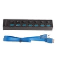 thumbnail image 2 of Hub De Datos USB, Concentrador Portátil Individual USB 3.0 De 7 Puertos Que Evita Interferencias, Protección De Corriente De 5 Gbps Para Teléfono, 2 of 7