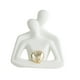 thumbnail image 2 of Estatua de pareja de cerámica, figura decorativa nórdica abstracta pequeña para oficina Blanco, 2 of 9