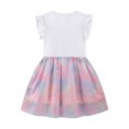thumbnail image 4 of Falda para niñas, vestido de encaje, Europa y Estados Unidos, falda de gasa suave de manga corta, 4 of 5