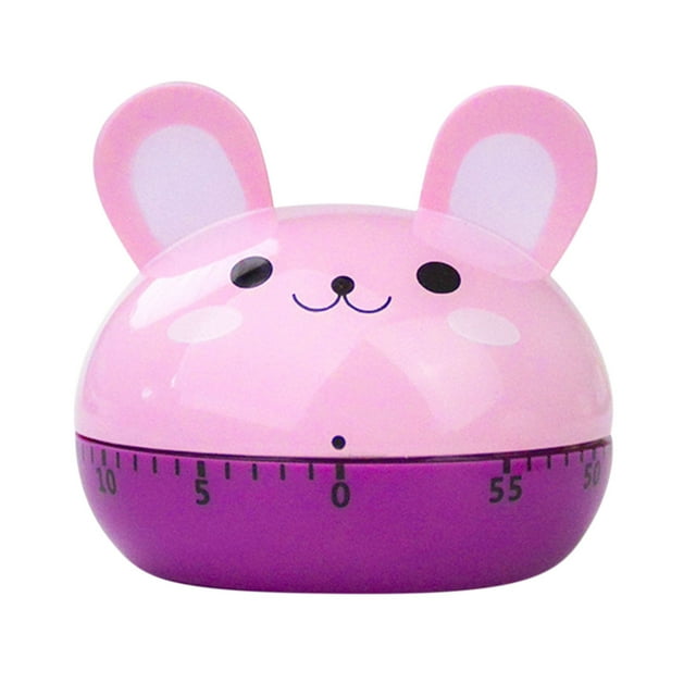 Cagogo Kitchen Timer, Cute Cartoon Mechanical Cooking Timer for Home Kitchen, 60 Minute Countdown Timer for Baking Roasting, Portable Multifunction Timer for Cooking Baking Decor