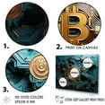 thumbnail image 3 of Designart "The Cryptocurrency Of Style" Fashion Bitcoin Floater Framed Canvas Prints, 3 of 5