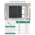 thumbnail image 6 of Black Boho Geometric Tie Up Curtains for Windows 63 Inch Length Balloon Curtains Kitchen Adjustable Balloon Window Shade Retro Simple Ethnic Abstract Motifs Tie Up Bathroom Curtain Window 46"x63", 6 of 6
