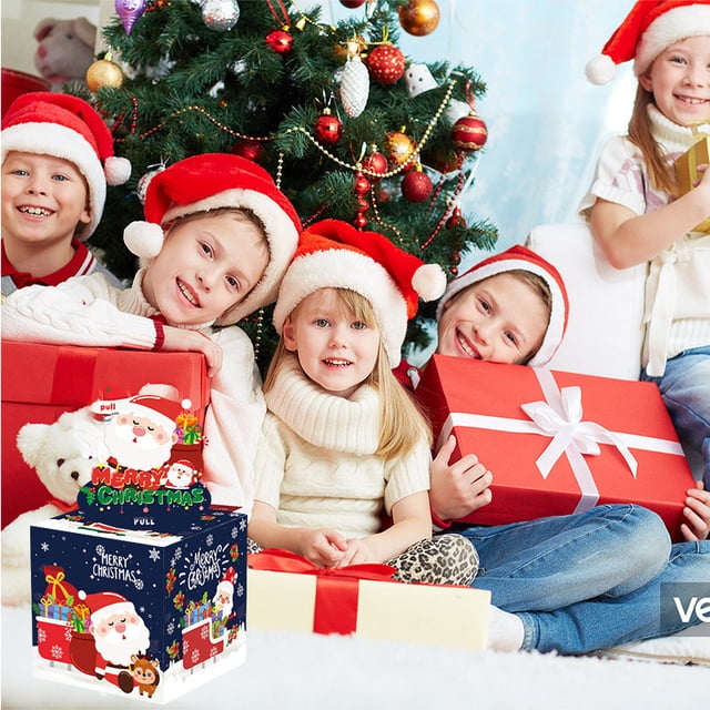 Christmas Santa Money Box - Surprise Gift Box with Santa Claus for Holiday Parties & Festive Decor