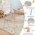 thumbnail image 4 of Kids Folding Table and Chair Set – 3-Piece Toddler Activity Table for Learning, Dining, Crafts, and Playtime, 4 of 8