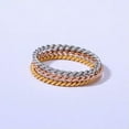 thumbnail image 5 of 1.5mm Twisted Rope Tail Ring Silver/Gold/Rose Gold/ Wedding Band Women's Sz 4-9, 5 of 9