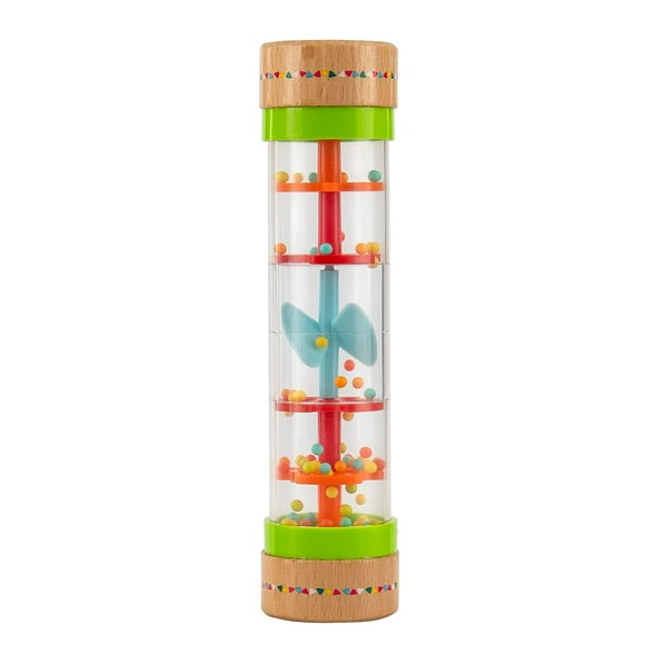 Musfunny Bâton de Pluie Jouets pour Enfants : Bâton de Pluie Sensoriel de 8 Pouces Hochet Jouets pour Bébés Shaker Tubes de Pluie Instrument de Musique - Coloré