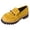 Yellow, variant on Women's Chunky Lug Sole Loafers Suede Boho Beaded 2026 Slip on Work Office Business Casual Dress Shoes Black Size 7