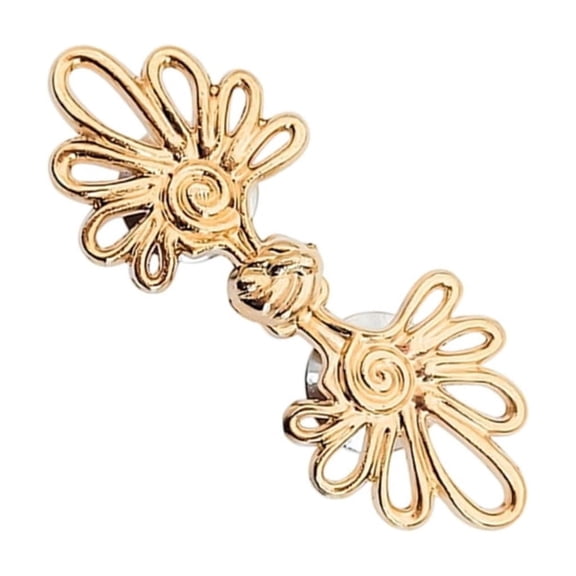 10Pcs Leaves Waist Tighteners Metal Waistband Adjusters Waist Cincher Clasps For Pants Jeans Trousers Garments