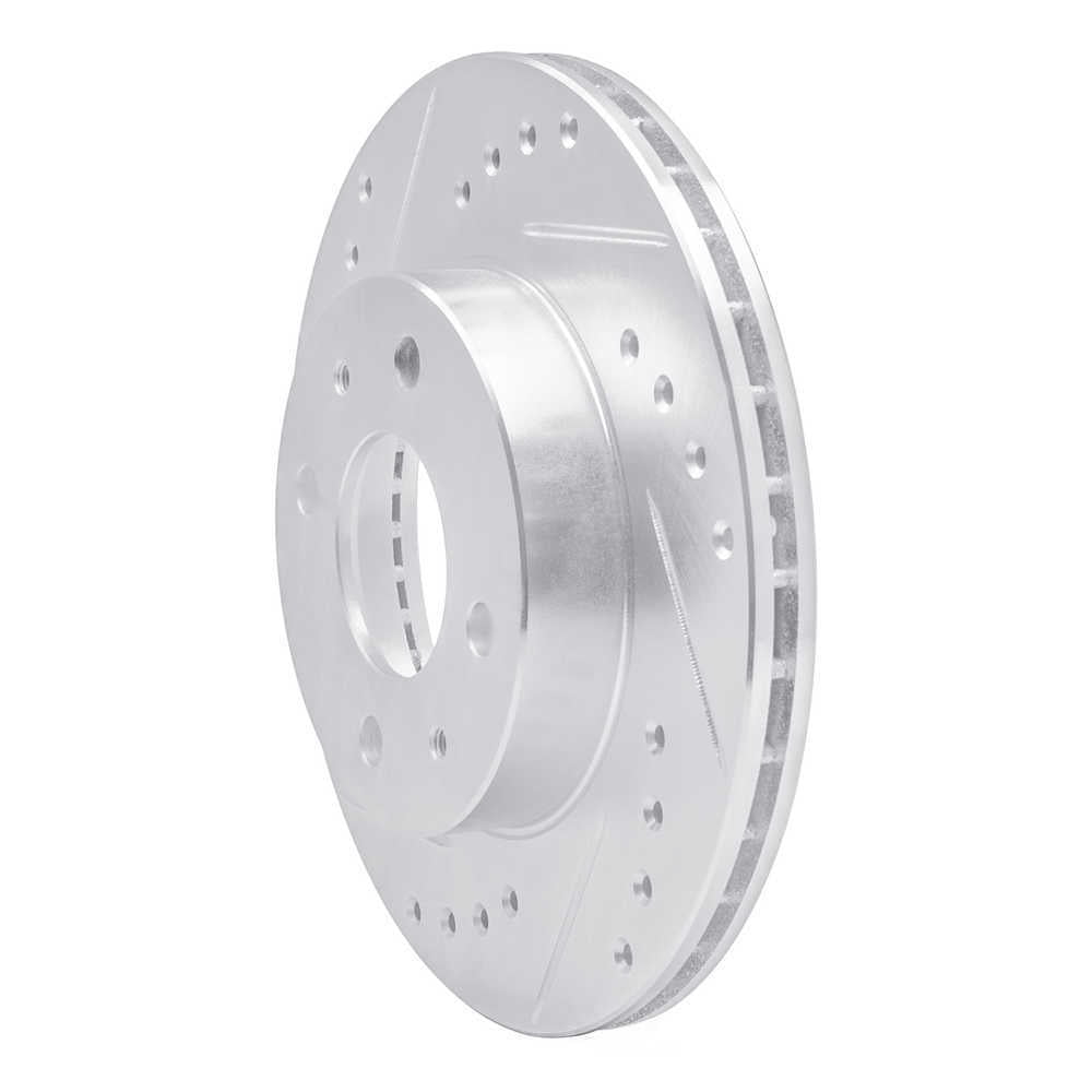 Dynamic Friction Company 631-67045L DFC Brake Rotor - Drilled And Slotted - Silver